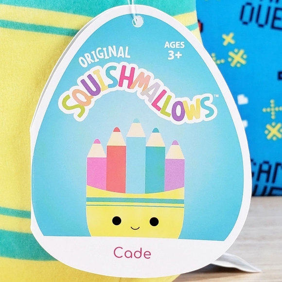 Squishmallow Cade the Crayons 8" UltraSoft Stuffed Toy Plush NWT & HTF - Picture 7 of 8